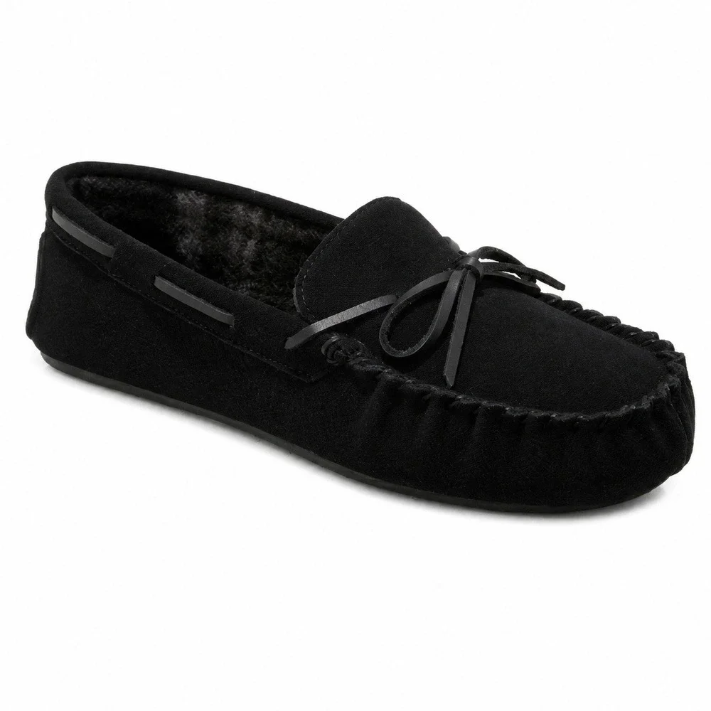 Men's Topher Moccasin Slippers by Goodfellow & Co Black Size 11 New With Tags